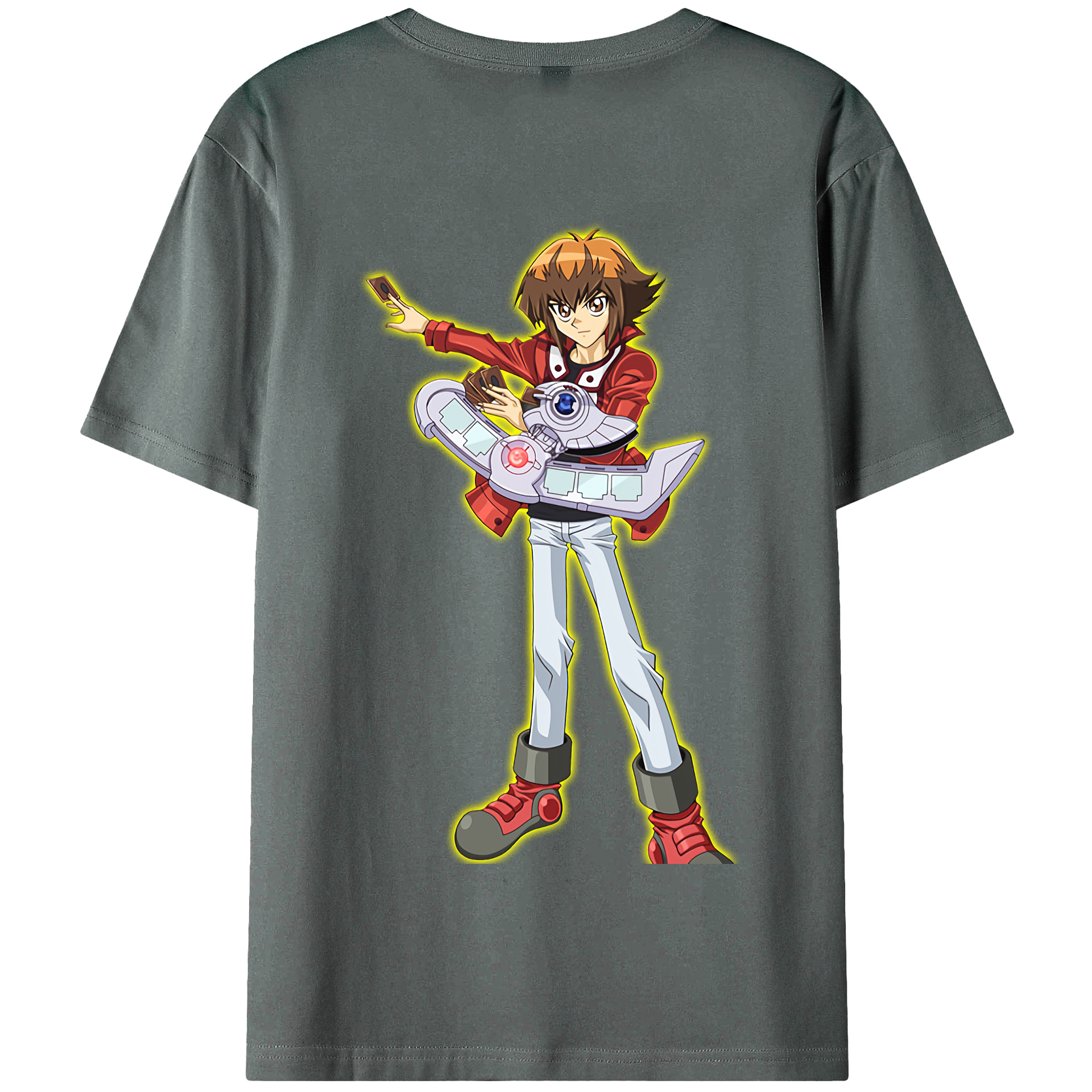 （画像用） 遊☆戯☆王 Yu-Gi-Oh! 綿100％半袖Tシャツ（背面プリント）